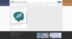 Desktop Screenshot of apm-actividades.org